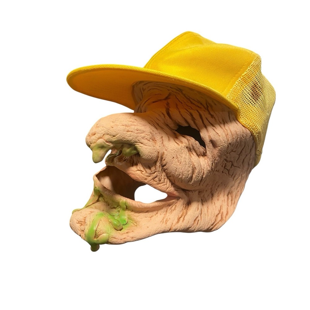 Gross Sludgy Old Man Mucous Hat Handmade Mask Halloween Geezer Gag Novelty Fun